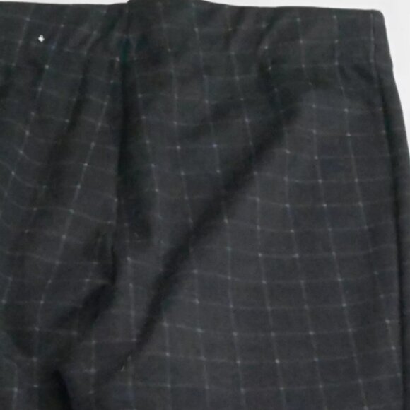 Women's Max Studio Check Pull-On Wide Leg Trousers Dress Pants - Picture 4 of 10
